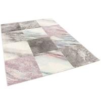 Pergamon Designer Teppich Maui Pastell Marmor Optik Teppiche rosa/grau Gr. 120 x 170
