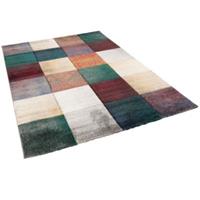 Pergamon Designer Teppich Maui Rost Karo Teppiche grün Gr. 80 x 150
