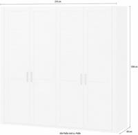 Set one by Musterring Drehtürenschrank »Oakland« Typ 72, Pino Aurelio, 4-türig im Landhausstil