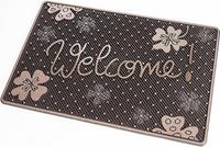 CarFashion Fußmatte »SC Clean Lucky, Welcome«, , rechteckig, Höhe 8 mm, Schmutzfangmatte, mit Spruch, In- und Outdoor geeignet