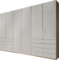 WIEMANN Vouwdeurkast Loft, hoogwaardige glazen voorkant, metalen handgrepen, veel opbergruimte
