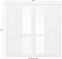 Set one by Musterring Drehtürenschrank »Oakland« Typ 72-2SP, Pino Aurelio, 4-türig im Landhausstil