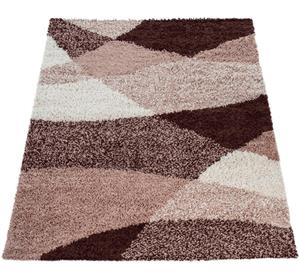 Paco Home Hoogpolige loper Mango 308 Tapijtloper, zachte shaggy, modern design, ideaal in de hal & slaapkamer