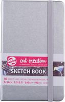 Talens Art Creation schetsboek, shiny silver, ft 9 x 14 cm