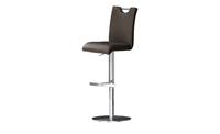 MCA furniture Bistrostoel BARBECOOL met rugleuning, vierkante bodemplaat, 180° draaibaar, zithoogte van 55-80 cm