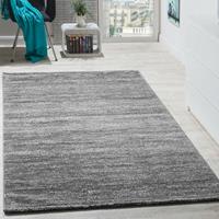 PACO HOME Teppich Kurzflor Modern Gemütlich Preiswert Mit Melierung Grau Anthrazit Creme 70x140 cm