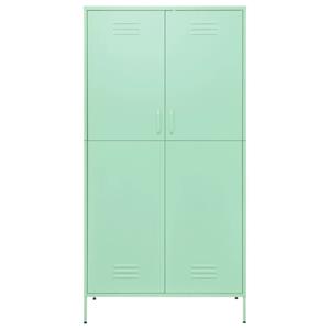 Kledingkast 90x50x180 Cm Staal Mintkleurig