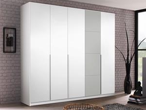 Mobistoxx Kast BELLO 5 deuren alpine wit/zijdegrijs