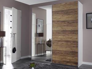 Mobistoxx Kast LUZA 2 schuifdeuren 175 cm alpinewit/appenzeller sparren