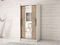 Mobistoxx Kast YORKSHIRE 2 schuifdeuren 120 cm wit/sonoma
