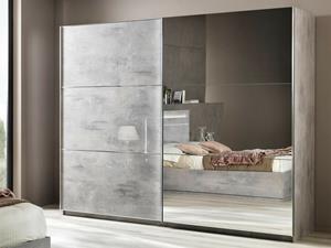 Mobistoxx Kast MARMO 2 schuifdeuren 230 cm hoogglans marmer