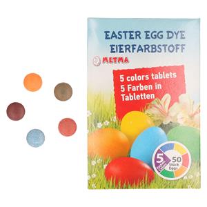 Paasei verf kleurtabletten ca. 50 eieren -