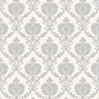 TOPCHIC Tapete Classic Ornaments Hellgrau