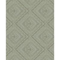 Topchic Behang Tone On Tone Diamonds metallic groen