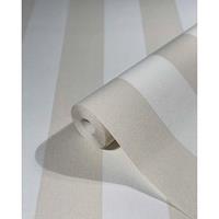 TOPCHIC Tapete Stripes Beige und Weiß
