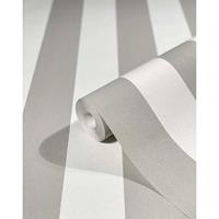 TOPCHIC Tapete Stripes Grau und Weiß