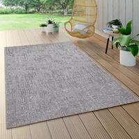 PACO HOME Outdoor Teppich Wetterfest Balkon Meliert Sisal Optik Modern Struktur Grau 200x290 cm - 