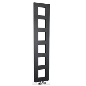 Sapho Blok handdoekradiator 28x133 mat zwart