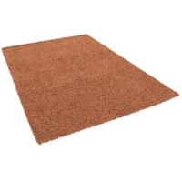 Pergamon Hochflor Langflor Shaggy Teppich Fluffy Teppiche terrakotta Gr. 80 x 150