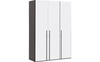 Goossens Kledingkast Easy Storage Ddk, Kledingkast 153 cm breed, 220 cm hoog, 3x glas draaideur
