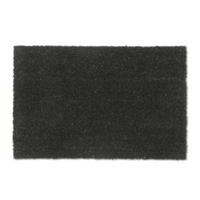 Relaxdays Schwarze Fußmatte Kokos schwarz