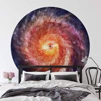 K&L WALL ART Runde Fototapete Aerroscape Universum Tapete Galaxie Vliestapete Wandbild Ã 140 cm