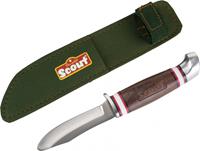 Happy people Schnitzmesser Scout 16 X 2,3 Cm Rostfreier Stahl/holz Silber/braun