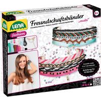 LENA Freundschaftsarmband-set MÃdchen 20 Cm Baumwolle Rosa / Blau