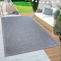 PACO HOME In-& Outdoor Teppich Balkon Terrasse KÃ¼chenteppich Modernem BordÃ¼ren Design Blau 160x220 cm
