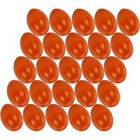 100x stuks donker oranje hobby knutselen eieren van plastic 4.5 cm -