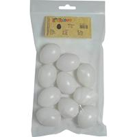 20x stuks hobby knutselen eieren van plastic 4,5 cm -