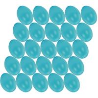 100x stuks lichtblauw hobby knutselen eieren van plastic 4.5 cm -