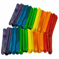 IJslollie stokjes knutselen pakket van 300x stuks Multicolor in verschillende formaten -