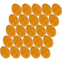 75x stuks licht oranje hobby knutselen eieren van plastic 4.5 cm -