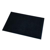 2x stuks deurmatten/droogloopmatten Memphis zwart x 60 cm -