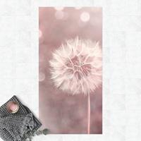 Bilderwelten Vinyl-Teppich - Pusteblume Bokeh rosa - Hochformat 2:1 GrÃ¶ÃŸe HxB: 80cm x 40cm