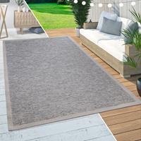 PACO HOME In-& Outdoor Teppich Balkon Terrasse KÃ¼chenteppich BordÃ¼ren Design Modern Beige 60x100 cm