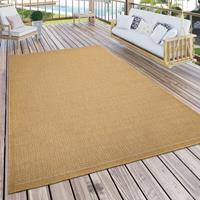 PACO HOME Outdoor Teppich Wetterfest Balkon KÃ¼che Terrasse Einfarbig Modern Gelb Senfgelb 60x100 cm - 