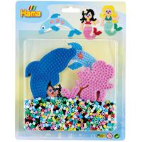 Hama Iron on Bead Set - Mermaids with Dolphin 1100pcs