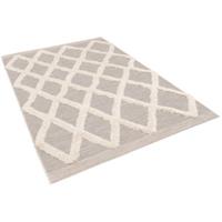 Pergamon In & Outdoor Teppich Shaggy Juist Rauten Teppiche beige Gr. 80 x 150