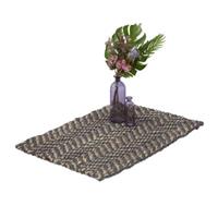 RELAXDAYS Jute Teppich 60x90 cm grau/beige