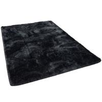 Snapstyle Hochflor Shaggy Teppich Luxus Feeling Mix Teppiche anthrazit Gr. 100 x 100