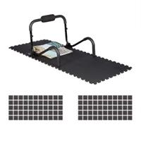 RELAXDAYS 120 x Bodenschutzmatte FitnessgerÃte schwarz