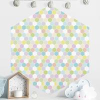 Klebefieber Hexagon Mustertapete selbstklebend No.YK52 Sechseck Pastell