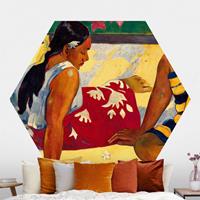 Klebefieber Hexagon Fototapete selbstklebend Paul Gauguin - Frauen von Tahiti