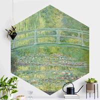 Klebefieber Hexagon Fototapete selbstklebend Claude Monet - Japanische Brücke