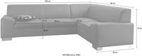 DOMO collection Hoekbank Alisson optioneel met bedfunctie