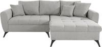 Andas Ecksofa »Lörby«, auch mit Aqua clean-Bezug, feine Steppung im Sitzbereich, lose Kissen