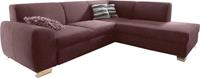 DOMO collection Ecksofa »Ricardo«, mit Ottomane, wahlweise mit Bettfunktion