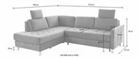 Sit&more Ecksofa, wahlweise mit Bettfunktion